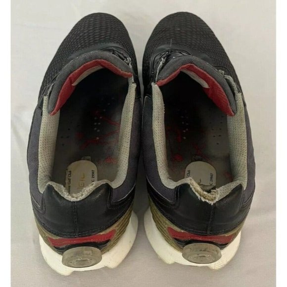 FootJoy Mens Golf Shoes Hyperflex FTF 2.0 Black And Red Size 12 Spiked Shoes - Picture 5 of 12